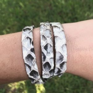 Genuine Pathon leather bracelet